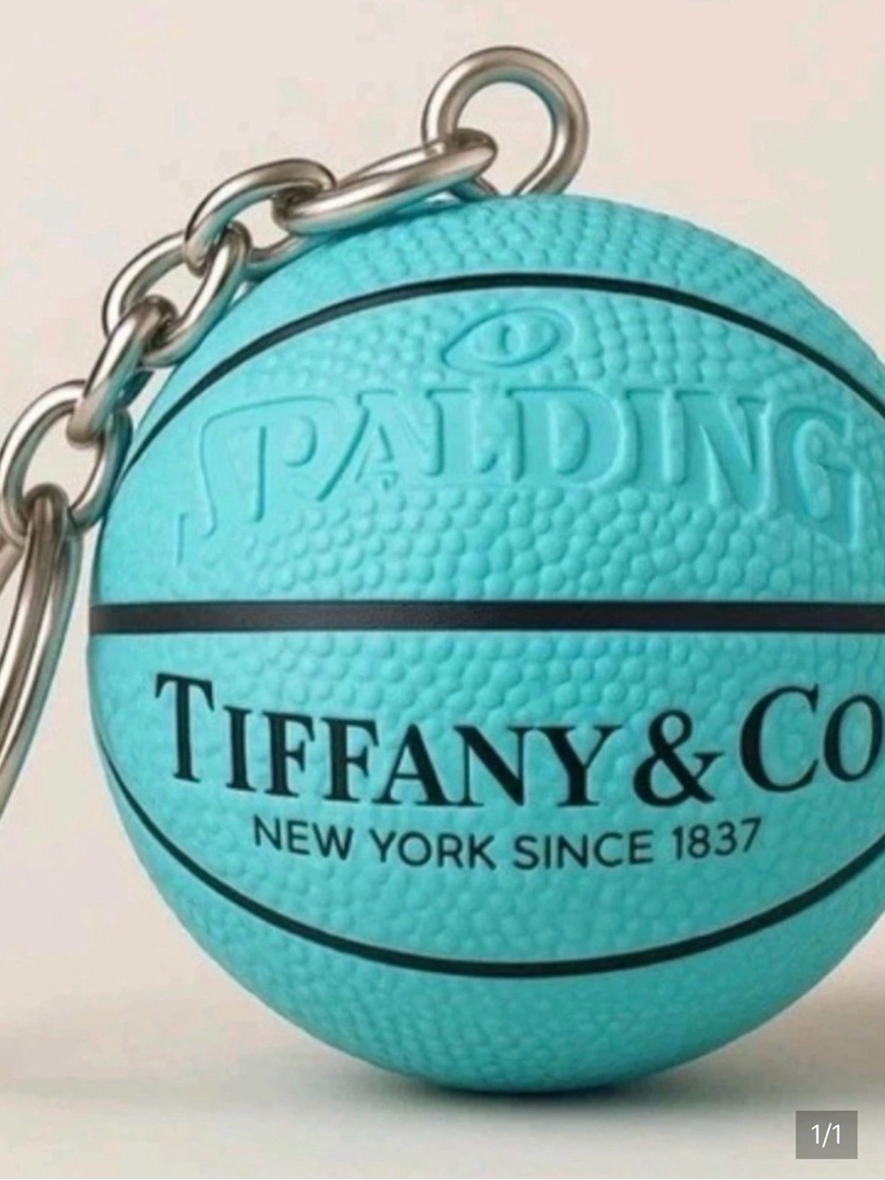 Tiffany & Co. Mini Basketball Keychain - Tiffany Blue and Black